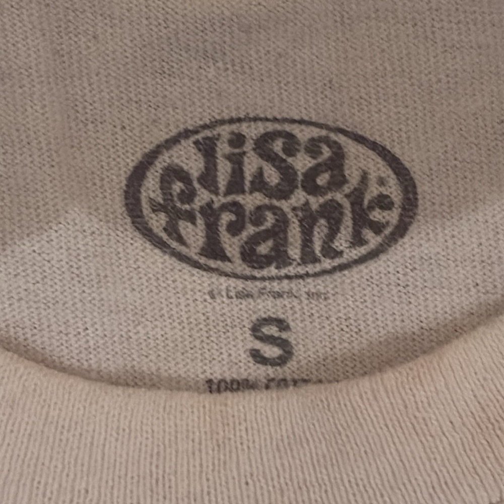 Lisa Frank White Short Sleeve Tee with Winter Graphic - Picture 3 of 4